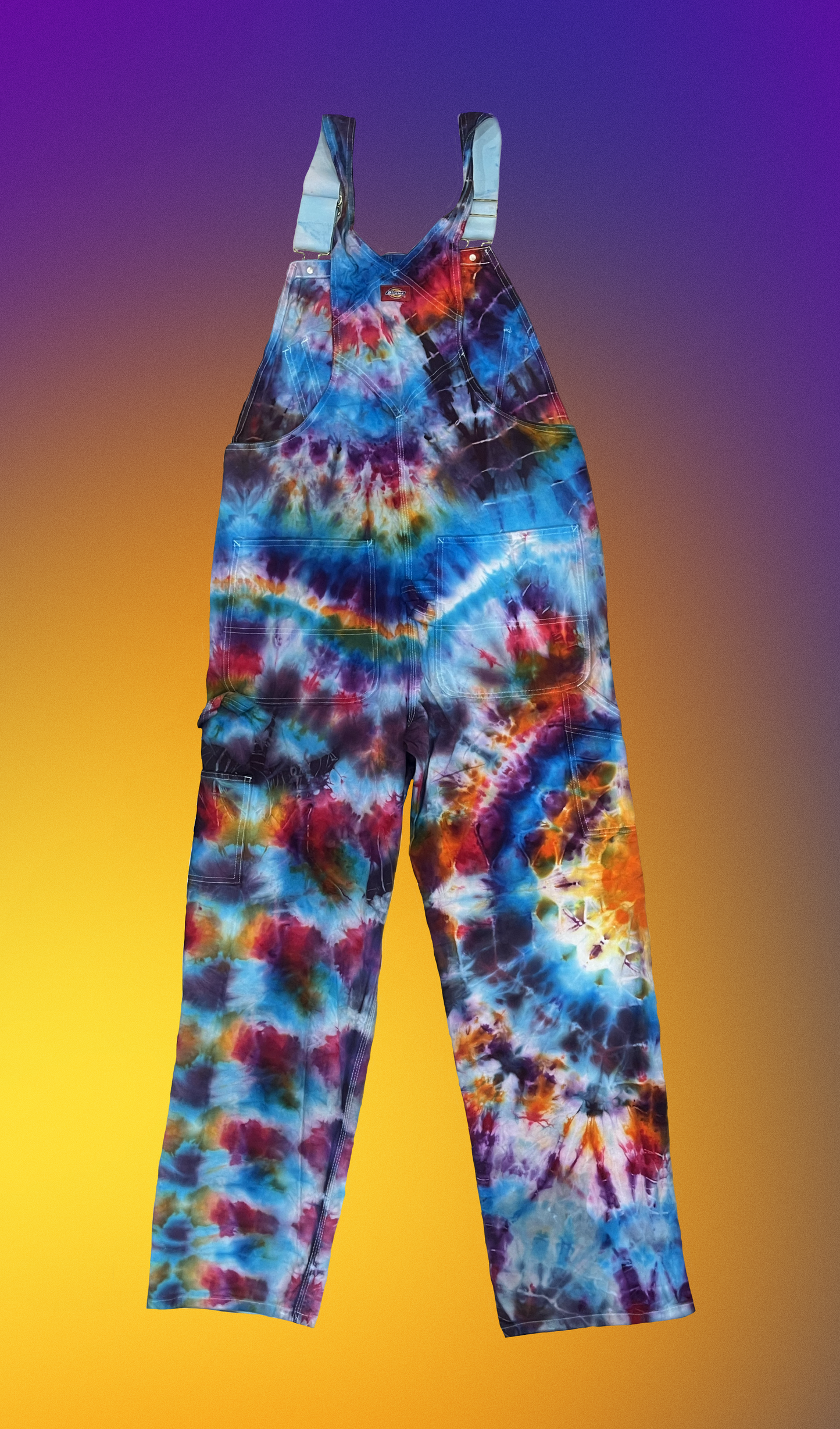 Katalpa One-of-One Hand-Dyed Overalls – 32x32